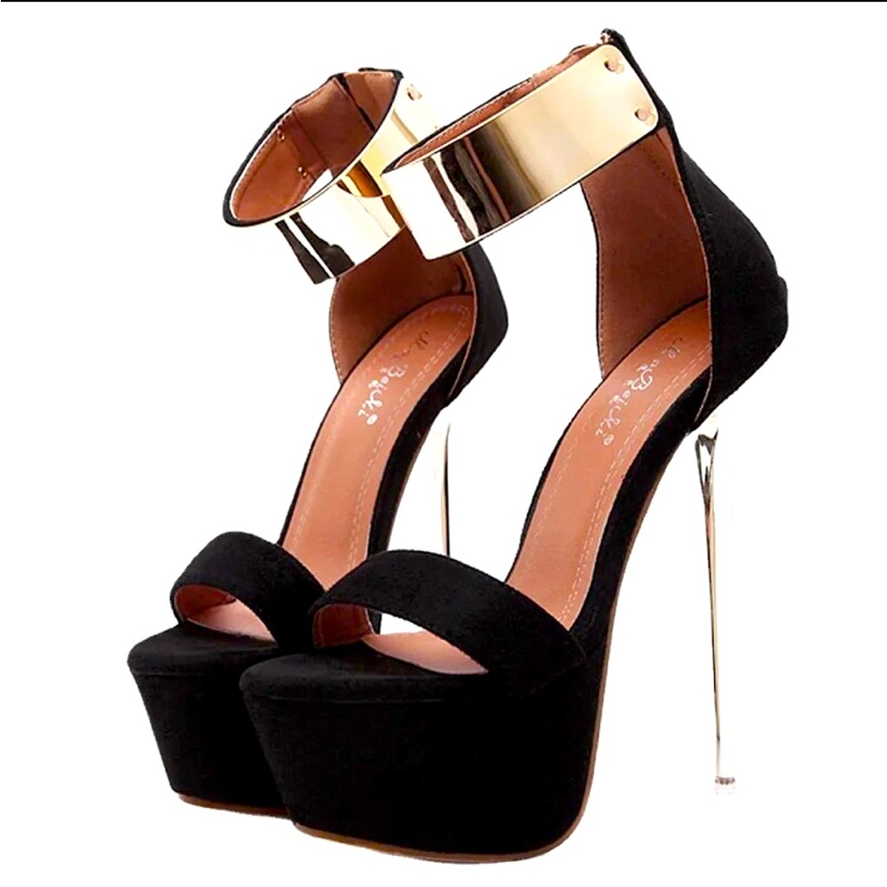 Stiletto heel platform shoes